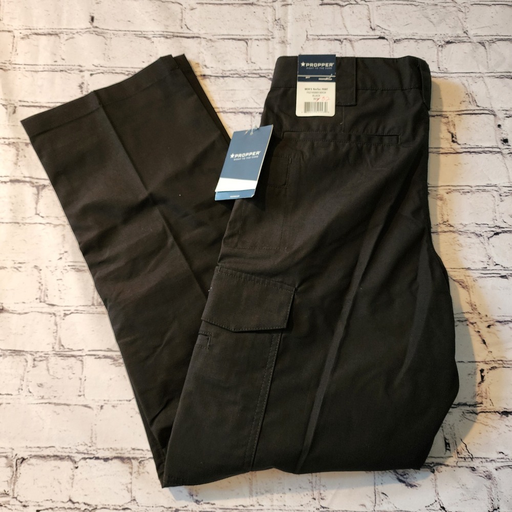 Propper Men's 30x32 RevTac Tactical Cargo Pants Black Ripstop F527450001